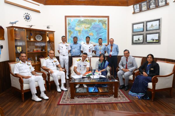 INDIAN NAVY SIGNS CONTRACT WITH M/s BEL FOR IMPLEMENTATION OF NMDA PROJECT
