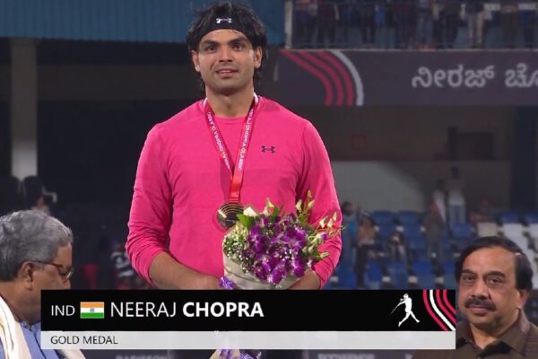 नीरज चोपड़ा की तिकड़ी! बेंगलुरु में 86.18m के थ्रो से फिर मचाया धमाल "बेंगलुरु में गूंजी जीत की गर्जना – नीरज फिर बना चैंपियन!