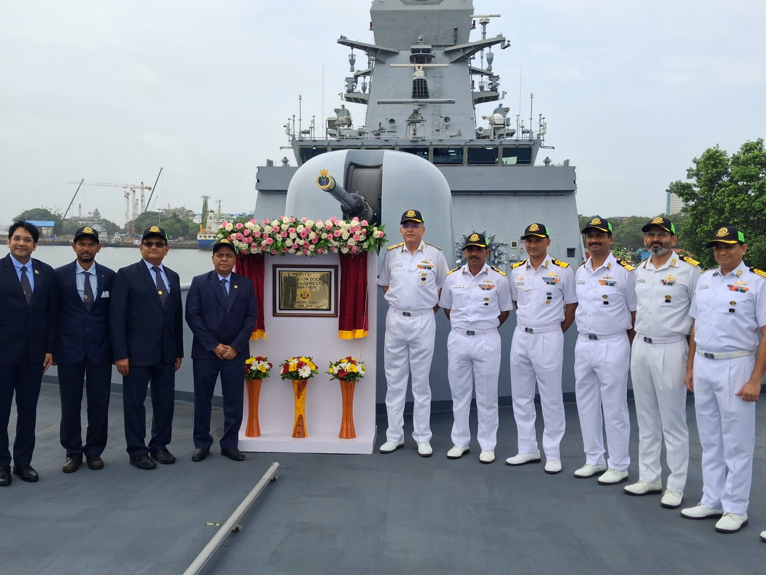 PROJECT 17A INDIGENOUS STEALTH FRIGATE UDAYGIRI DELIVERED TO INDIAN NAVY