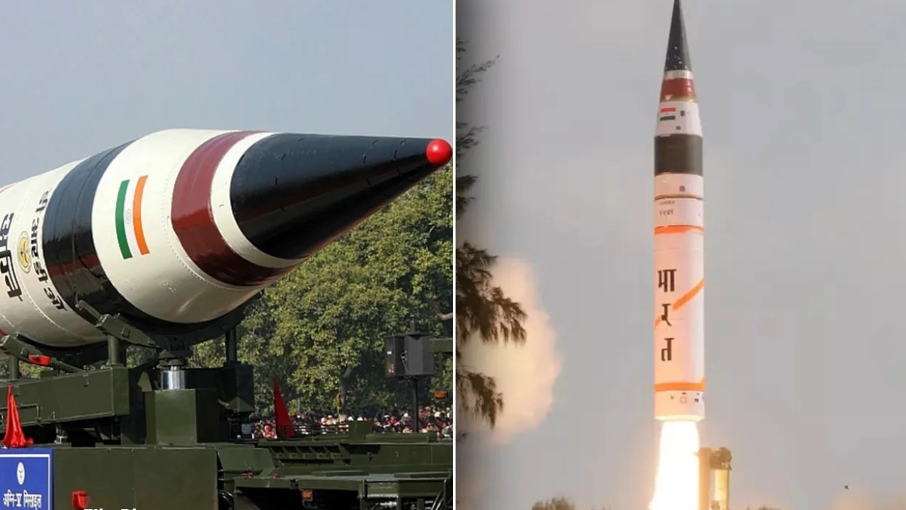 भारत ने ओडिशा के चांदीपुर से अग्नि-5 का सफल परीक्षण किया। यह इंटरकॉन्टिनेंटल बैलिस्टिक मिसाइल 5,000 किमी से अधिक रेंज, तीन-स्टेज ठोस ईंधन प्रणोदन और कैनिस्टर-बेस्ड लॉन्च सिस्टम से लैस है। अग्नि-5 भारत को ICBM क्लब के करीब लाती है और चीन-पाकिस्तान के खिलाफ विश्वसनीय प्रतिरोध (Credible Deterrence) प्रदान करती है।