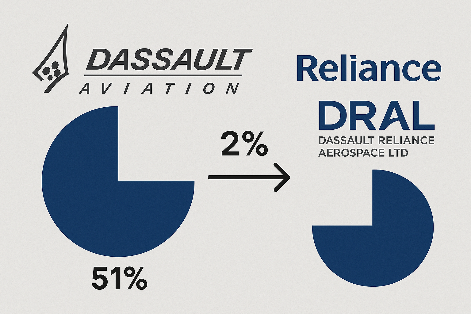 Dassault Aviation ने Reliance JV में बनाया बहुमत, 51% हिस्सेदारी पर कब्ज़ा Dassault Aviation ने Reliance JV में बनाया बहुमत, 51% हिस्सेदारी पर कब्ज़ा