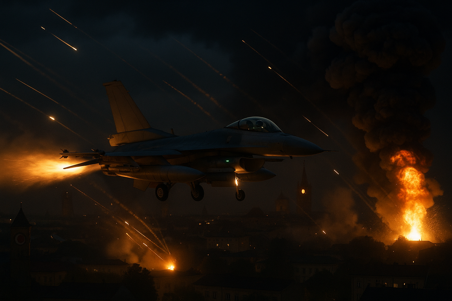 Poland’s Airspace Breached by Russian Drones, F-16 Jets Deployed, Four Major Airports Shut