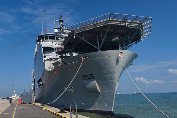 Indian Navy’s INS Nistar Arrives in Singapore for Pacific Reach 2025 Exercise