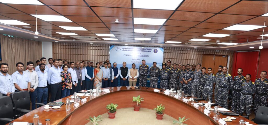 GRSE Strengthens Indian Navy’s Anti-Submarine Warfare, Delivers Second Shallow Water Craft ‘Androth’
