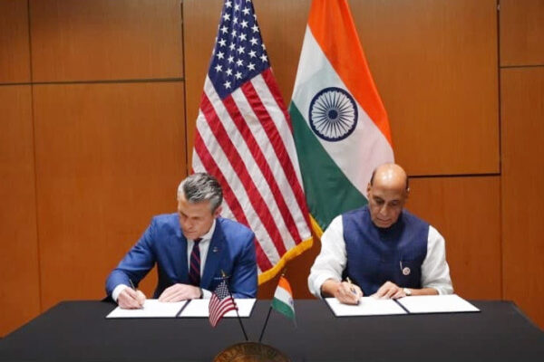 Raksha Mantri Shri Rajnath Singh met with US Secretary of War Mr Pete Hegseth on the sidelines of 12th #ASEAN Defence Ministers’ Meeting - Plus (ADMM-Plus) in Kuala Lumpur, #Malaysia on October 31, 2025.