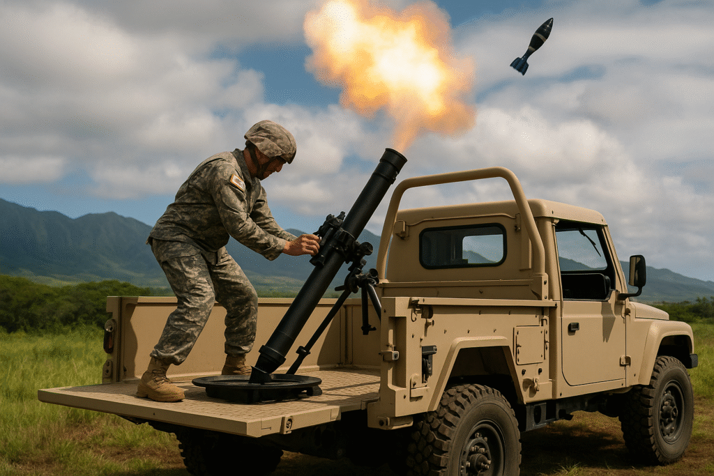 US Army ने हवाई में किया नया “Mobile 81mm Mortar System” का सफल परीक्षण