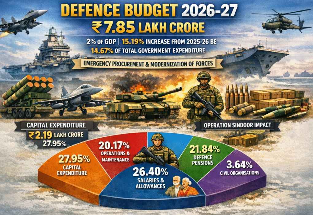 भारत की सैन्य ताकत को नई ऊंचाई, ऑपरेशन सिंदूर के बाद रक्षा बजट में ऐतिहासिक उछाल