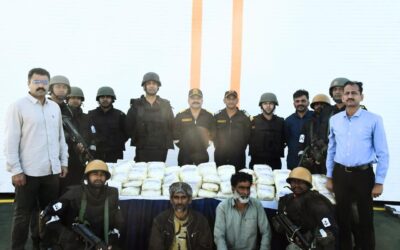 तटीय सुरक्षा पर बड़ा वार: India Coast Guard और ATS Gujarat ने समुद्र में जब्त की 203 KG नशीली खेप