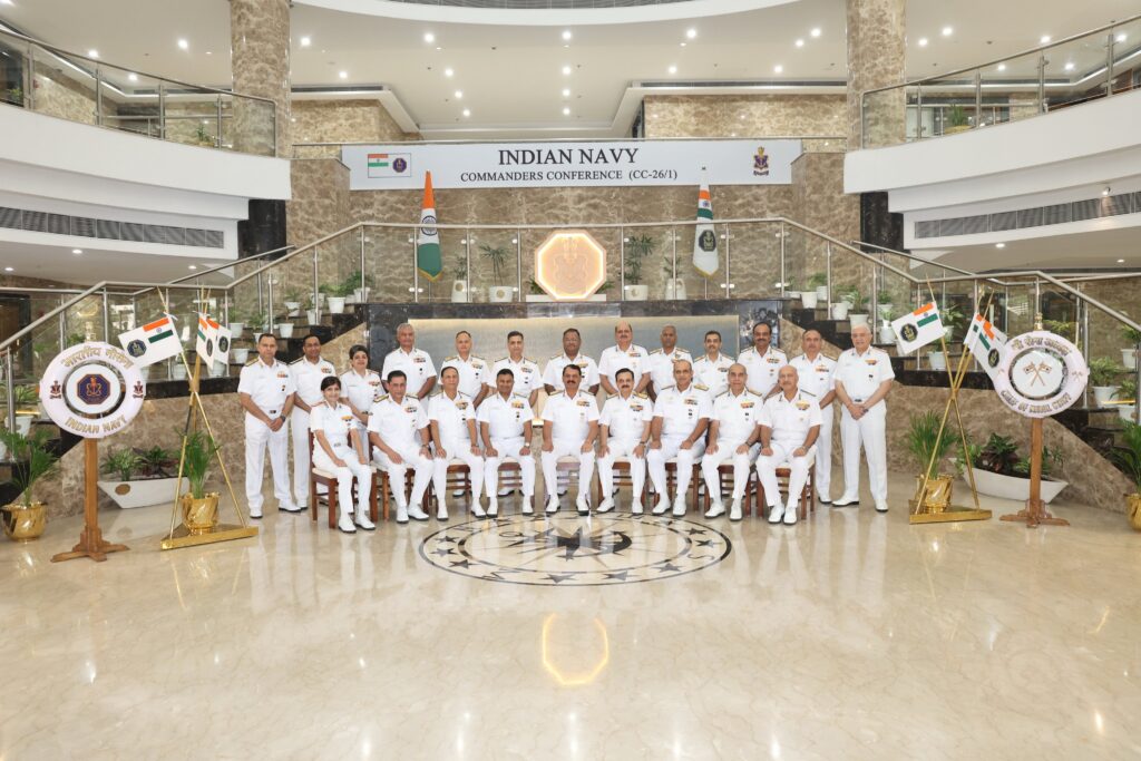 नौसेना भवन में शुरू हुआ पहला कमांडर सम्मेलन, भविष्य की रणनीति पर फोकस