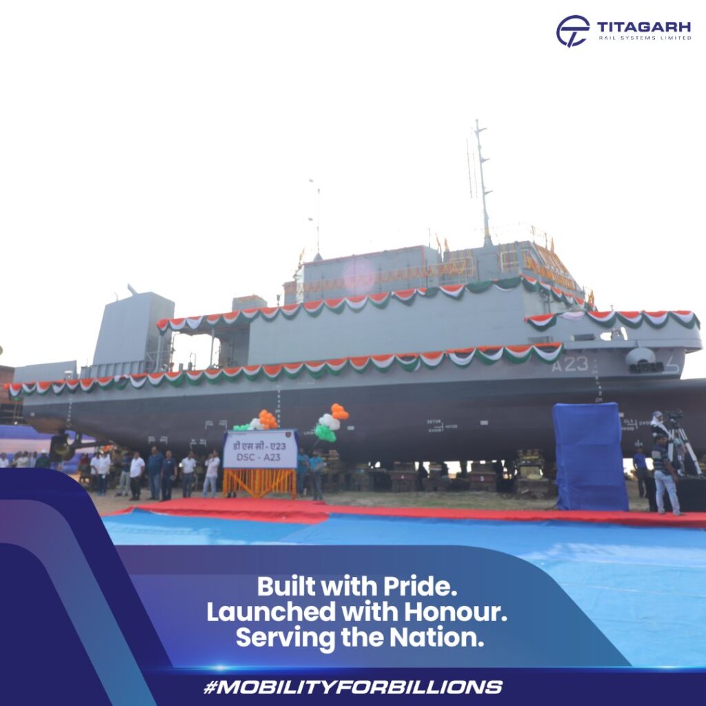 भारतीय नौसेना को मिला नया अंडरवॉटर योद्धा! Titagarh ने लॉन्च किया DSC A23