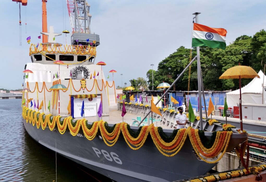 Indian Navy का नया ASW युद्धपोत 'मछलीपट्टनम' लॉन्च, 80% से अधिक स्वदेशी तकनीक से तैयार
