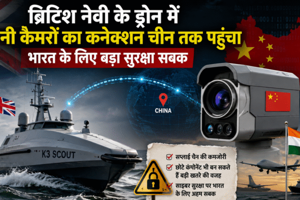 ब्रिटिश नेवी के ड्रोन में चीनी कैमरों का कनेक्शन चीन तक पहुंचा, भारत के लिए भी बड़ा सुरक्षा सबक