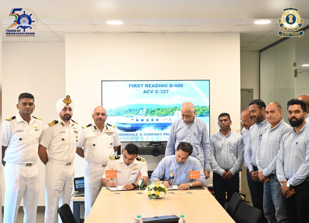 Indian Coast Guard में शामिल हुआ दूसरा स्वदेशी ACV H-562