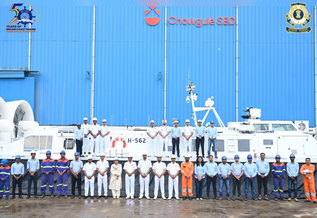 Indian Coast Guard में शामिल हुआ दूसरा स्वदेशी ACV H-562