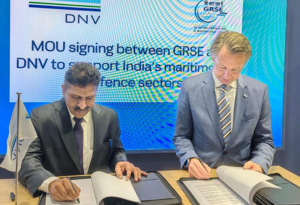 GRSE ने DNV के साथ किया समझौता, एडवांस्ड वॉरशिप और डिजिटल शिपबिल्डिंग को मिलेगा बढ़ावा