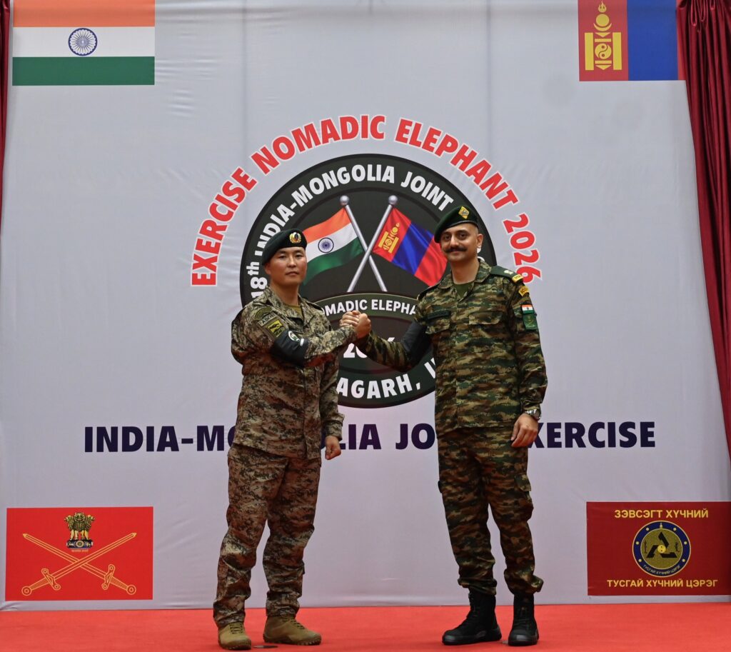India-Mongolia सैन्य अभ्यास ‘Nomadic Elephant 2026’ पिथौरागढ़ में शुरू, 90 जवान ले रहे हिस्सा