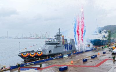 South Korea में लॉन्च हुआ फिलीपींस का तीसरा OPV, 2027 में नौसेना को मिलेगा BRP Rajah Humabon