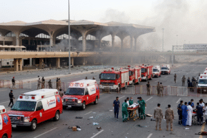 Saudi Arabia के King Khalid International Airport पर हमले में 12 लोगों की मौत, 309 घायल