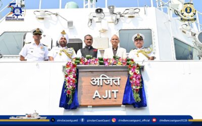भारतीय तटरक्षक बल में शामिल हुआ स्वदेशी ICGS Ajit, 27 नॉट से अधिक है रफ्तार