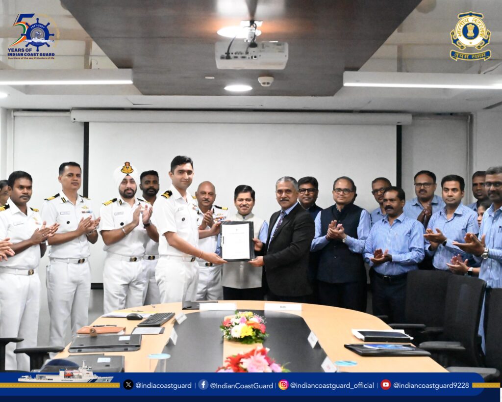 Indian Coast Guard में शामिल हुआ स्वदेशी फास्ट पेट्रोल वेसल ICGS Aparajit, 27 नॉट से अधिक होगी रफ्तार
