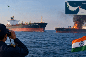 Hormuz Strait में 2 वाणिज्यिक जहाजों पर हमला, 2 भारतीय नाविक लापता; भारत ने जताई चिंता 
