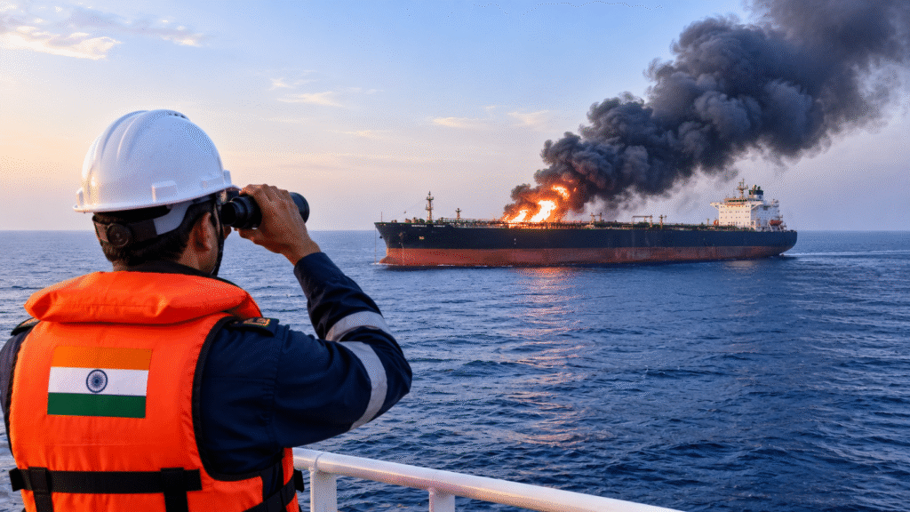 Strait of Hormuz में 2 तेल टैंकरों पर प्रोजेक्टाइल से हमला, सभी 29 भारतीय नाविक सुरक्षित