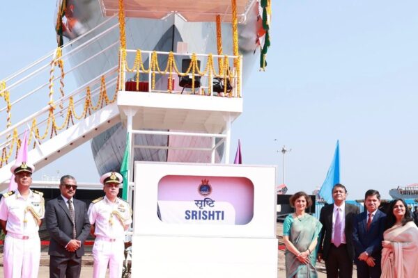 Indian Navy के लिए गोवा में NGOPV ‘SRISHTI’ का जलावतरण