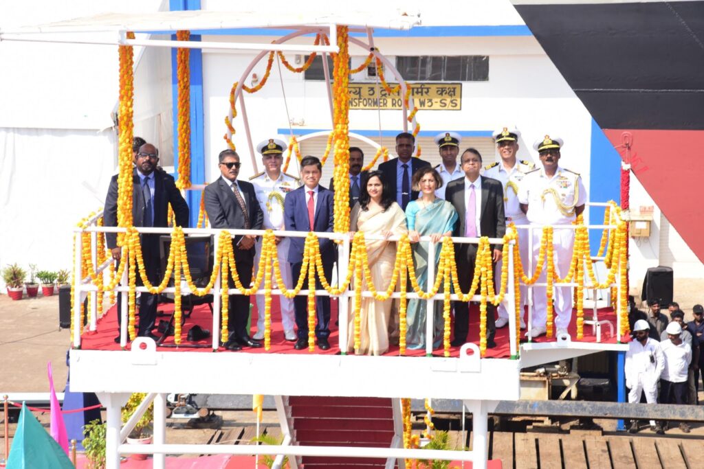 Indian Navy के लिए गोवा में NGOPV ‘SRISHTI’ का जलावतरण