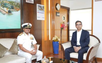 नौसेना प्रमुख Admiral Krishna Swaminathan ने MDL का किया दौरा,आगामी युद्धपोत परियोजनाओं पर की चर्चा